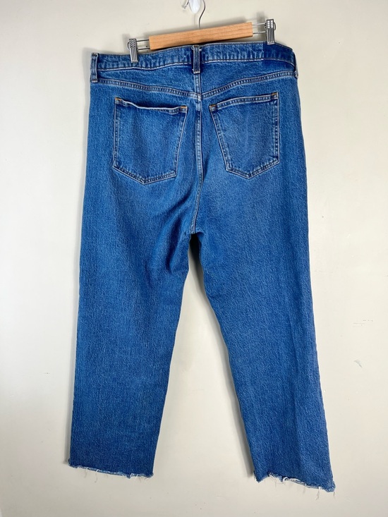 Abercrombie & Fitch High Rise 90s Relaxed Frayed Hem Jean Size 34 US 18 - Picture 8 of 16